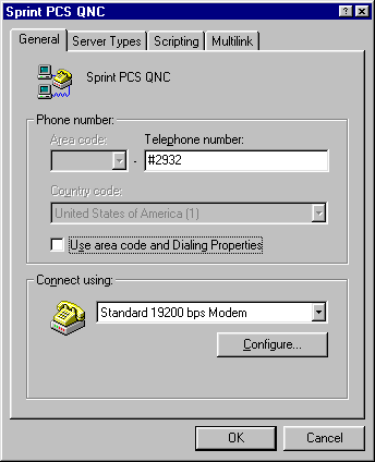 General dialog box